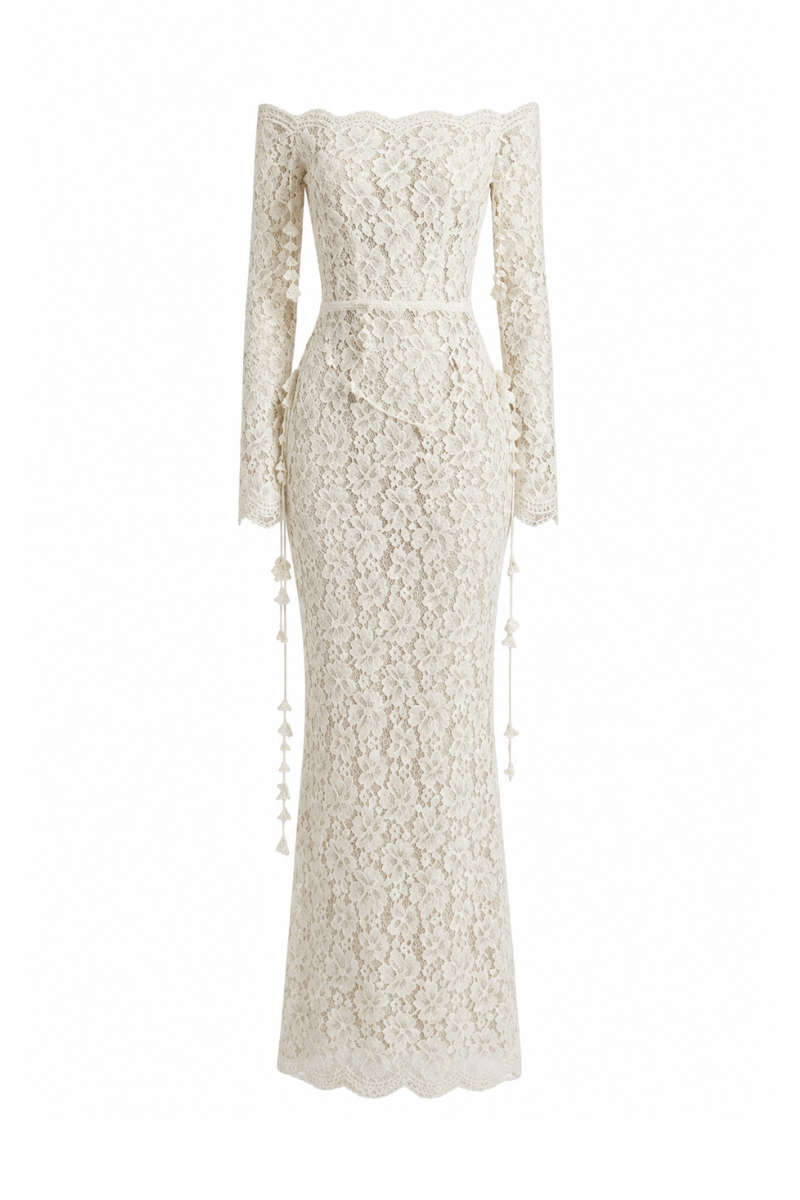 EMBROIDERED VINE DRESS