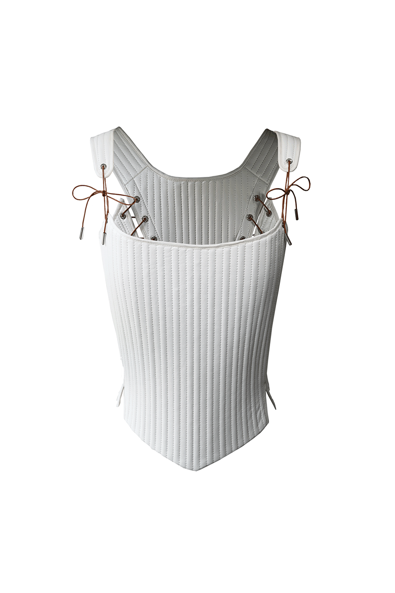 TUDOR CORSET IN SNOW - CULT MIA