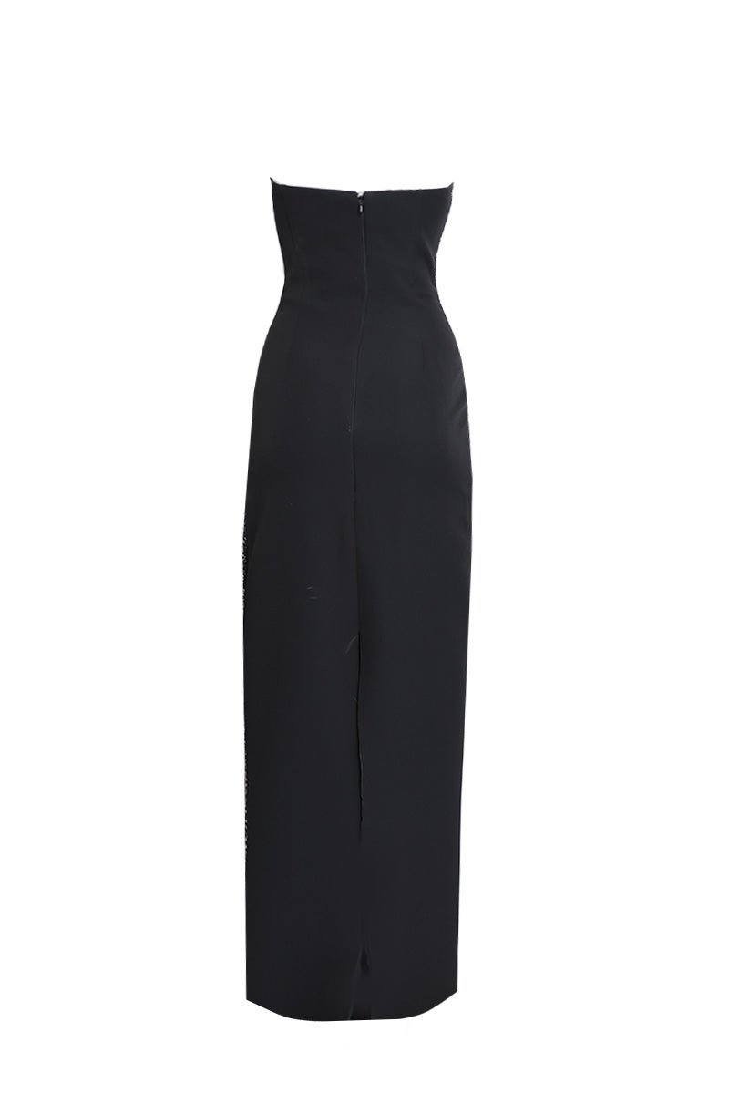 REGAL 2IN1 COUTURE EMBROIDERED CORSET DRESS WITH DETACHABLE CAPE - CULT MIA