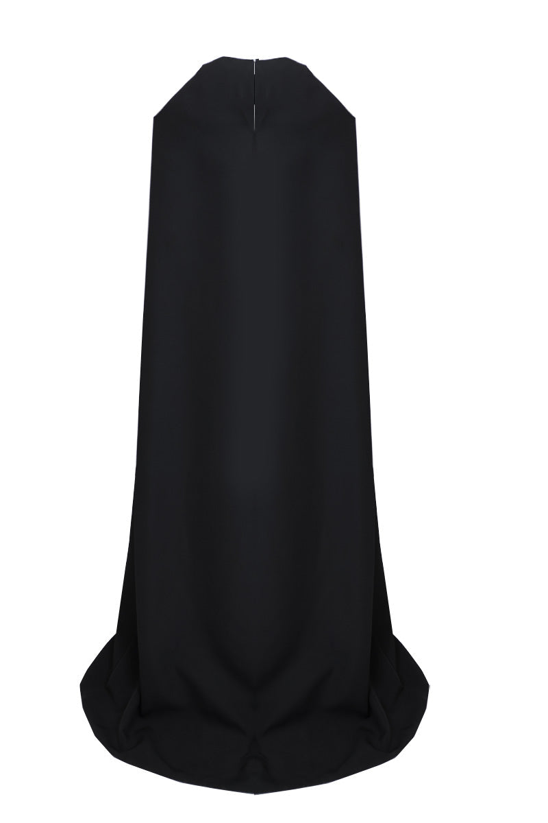 REGAL 2IN1 COUTURE EMBROIDERED CORSET DRESS WITH DETACHABLE CAPE - CULT MIA