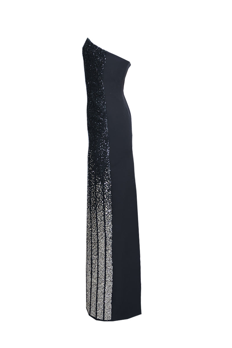 REGAL 2IN1 COUTURE EMBROIDERED CORSET DRESS WITH DETACHABLE CAPE - CULT MIA