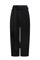 DELEGAN BAKHROMA Pants displayed on a ghost mannequin, showcasing the front view of stylish, tailored pants with a smooth fit.