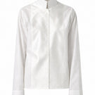 Delegan Still Line Shirt on ghost mannequin, front view showing fitted casual shirt with clean lines and classic collar.
