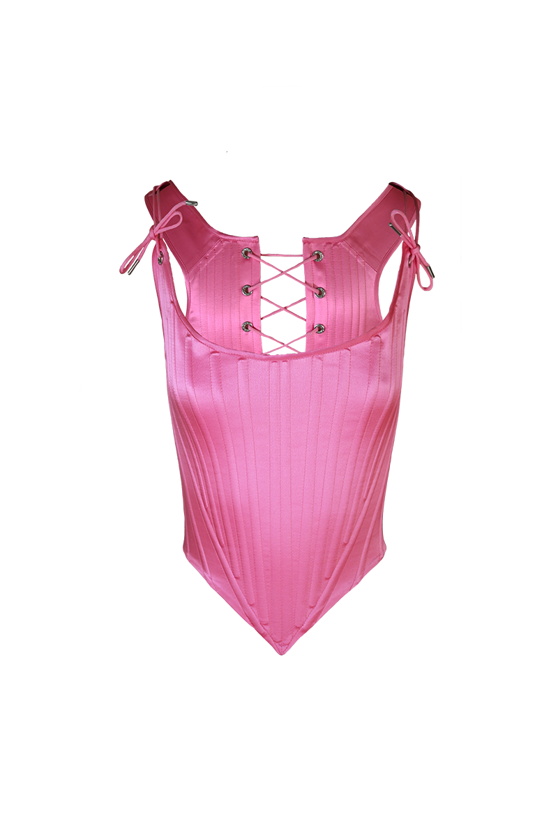 ROCOCO CORSET IN ROSE - CULT MIA