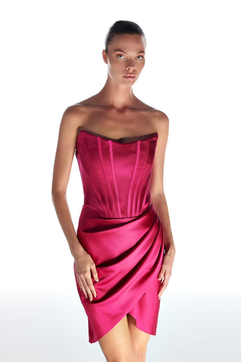JASMINE PINK SATIN MINI DRESS | Gigii's | CULT MIA