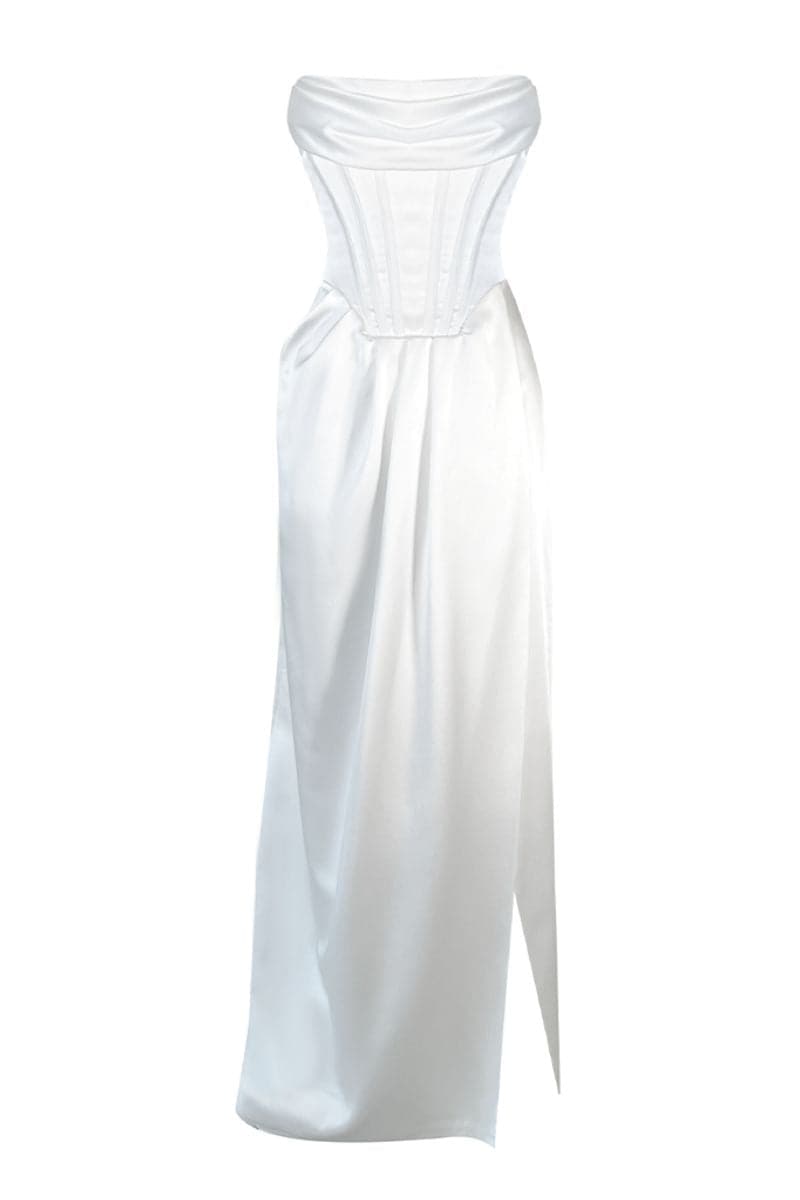 PEARL SATIN MAXI DRESS | Gigii's | CULT MIA