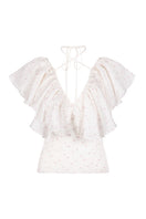 Nara Niro GIGI TOP, stylish women's top in soft fabric, featuring a relaxed fit and modern design, shown in a light color.