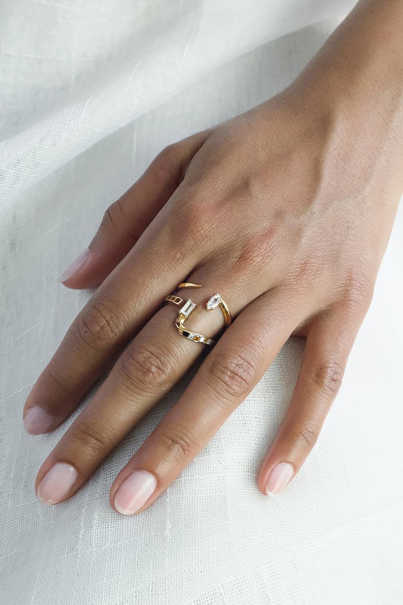 ALEXI RING IN GOLD PLATED SILVER - CULT MIA