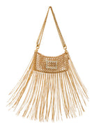 Gold Silvia Gnecchi Rodeo Bag in shoulder bag style with a sleek, polished design and gold-tone hardware.