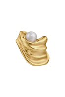 Gold and white Gravity Ear Cuff earrings by Jude Benhalim, featuring sleek, modern design for stylish ear jewelry.