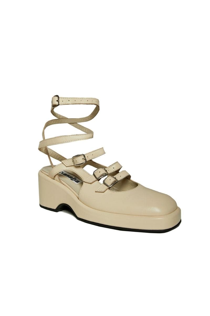 BEIGE MARY JANE PLATFORM | Gvasalia | CULT MIA