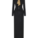 Elegant Heather Dress gown by Margée Atelier with flowing fabric and intricate details, perfect for formal occasions.