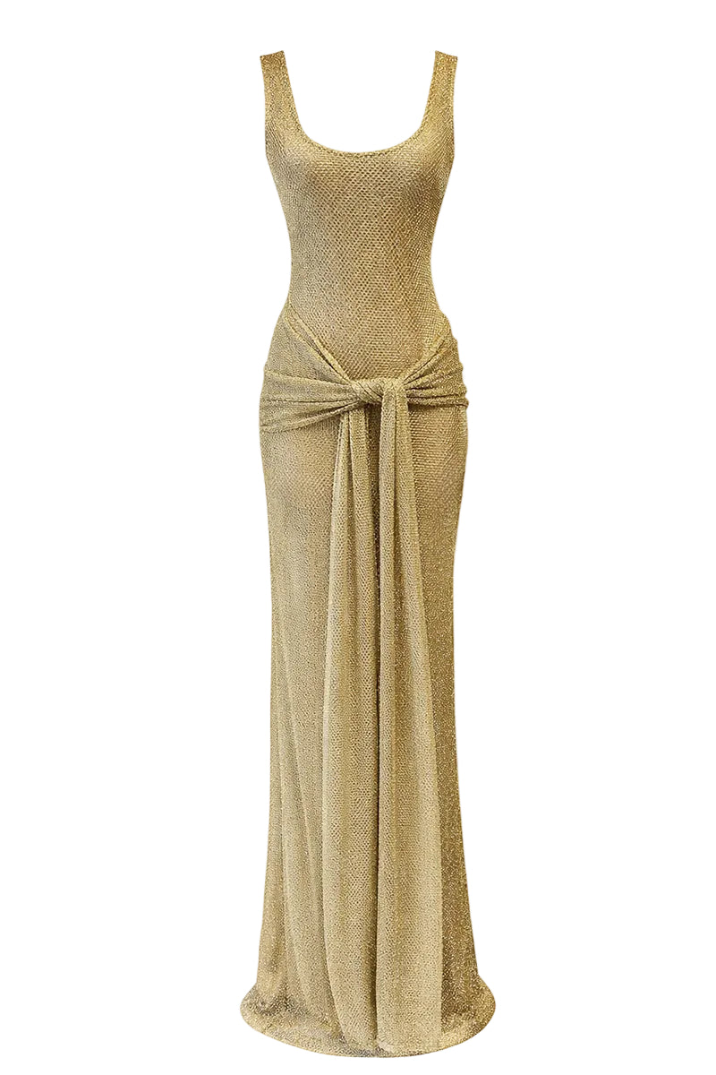 HELIOS MAXI DRESS IN GOLD