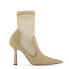 House of Atana Anna wheat heeled boots featuring a stylish design and pointed toe, size EU 35, in a warm wheat color.