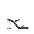 Black Fiorellini Disco Glass Mules by House of Atana, stylish black suede sandals with disco-inspired glass accents, EU size 35.