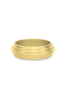 Matte gold HUNA BAND ring by EDXÚ, featuring a sleek and minimalist design for everyday elegance.