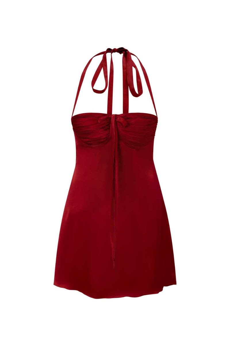 ANGELINA CHERRY RED DRESS | Idáh | CULT MIA
