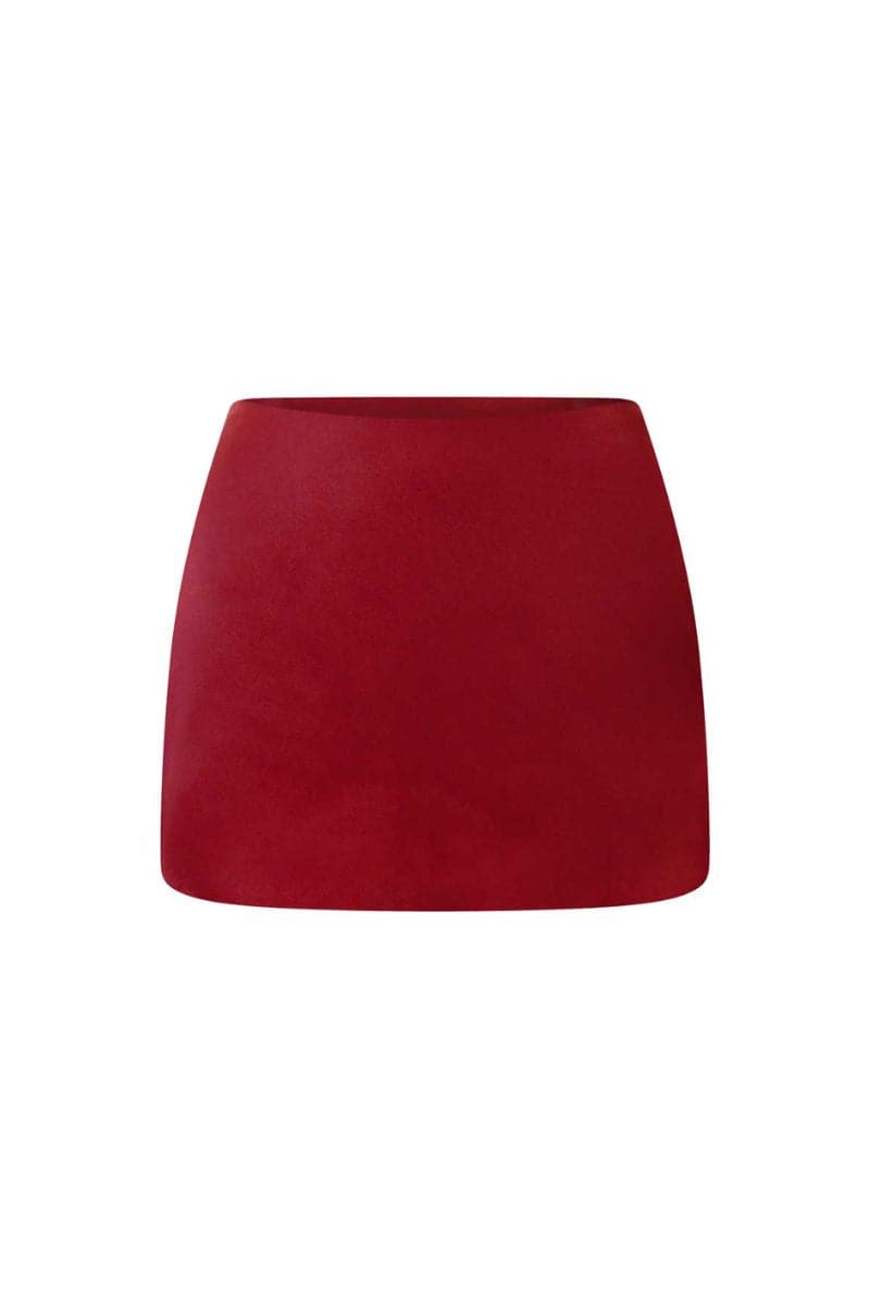 DAWN CHERRY RED MINI SKIRT | Idáh | CULT MIA