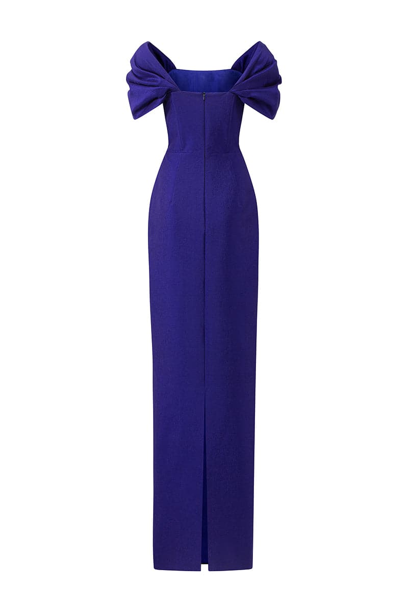 BUSTIER DRESS WITH OFF-SHOULDER SLEEVES | IHF | CULT MIA