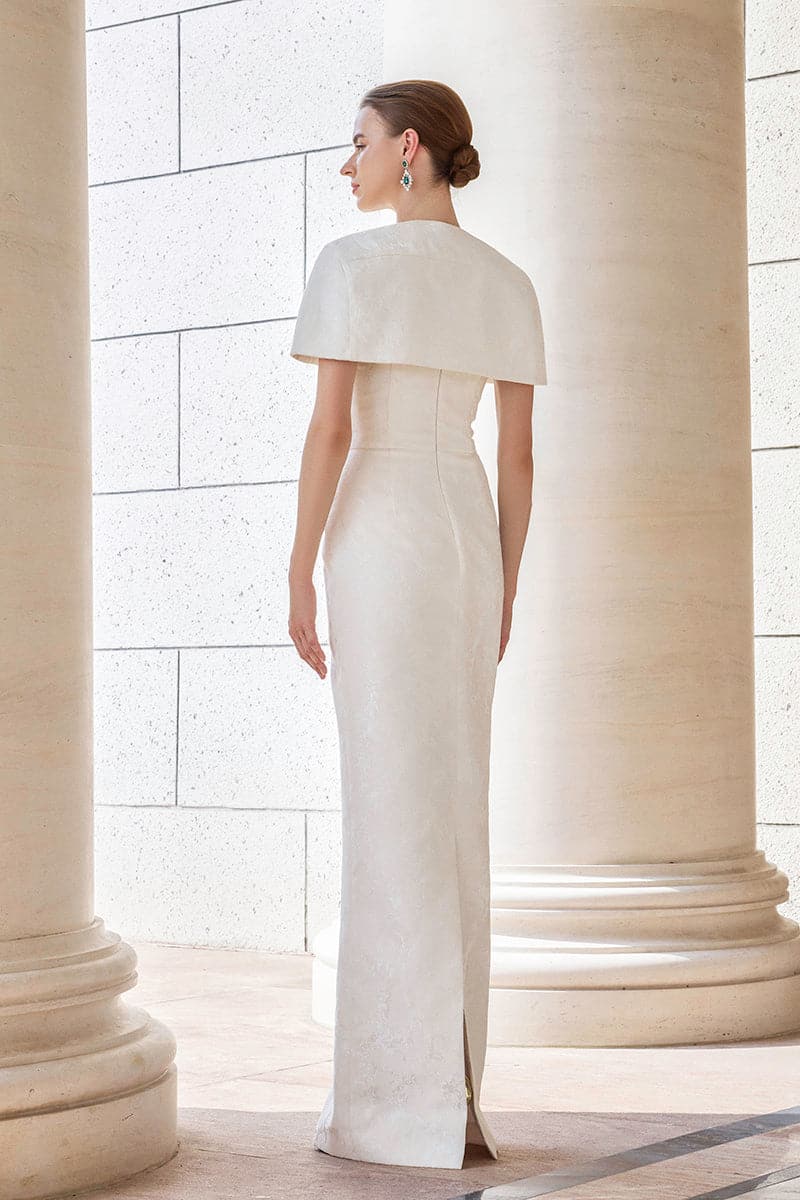 BUSTIER GOWN WITH MINI CAPE | IHF | CULT MIA