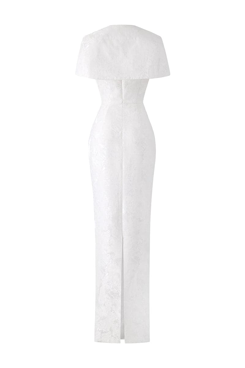 BUSTIER GOWN WITH MINI CAPE | IHF | CULT MIA