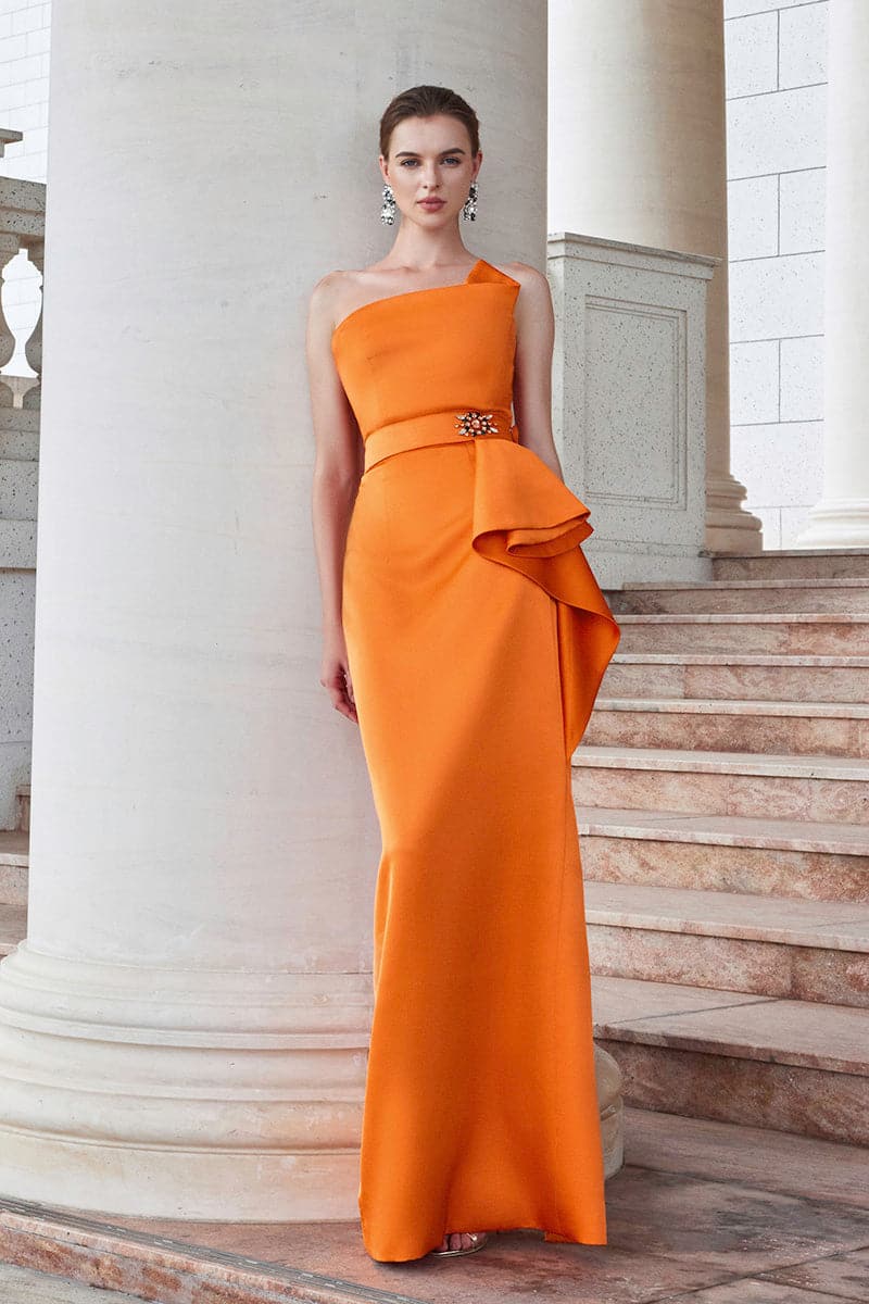 I.H.F Dipped Dress with Waist Draped Detail | Cult Mia I.H.F Dipped Dress with Waist Draped Detail | Cult Mia