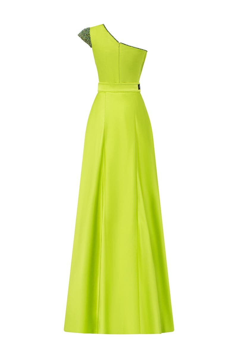 I.H.F One-Shoulder Dress with Asymmetrical Burst Pleats | Cult Mia I.H.F One-Shoulder Dress with Asymmetrical Burst Pleats | Cult Mia