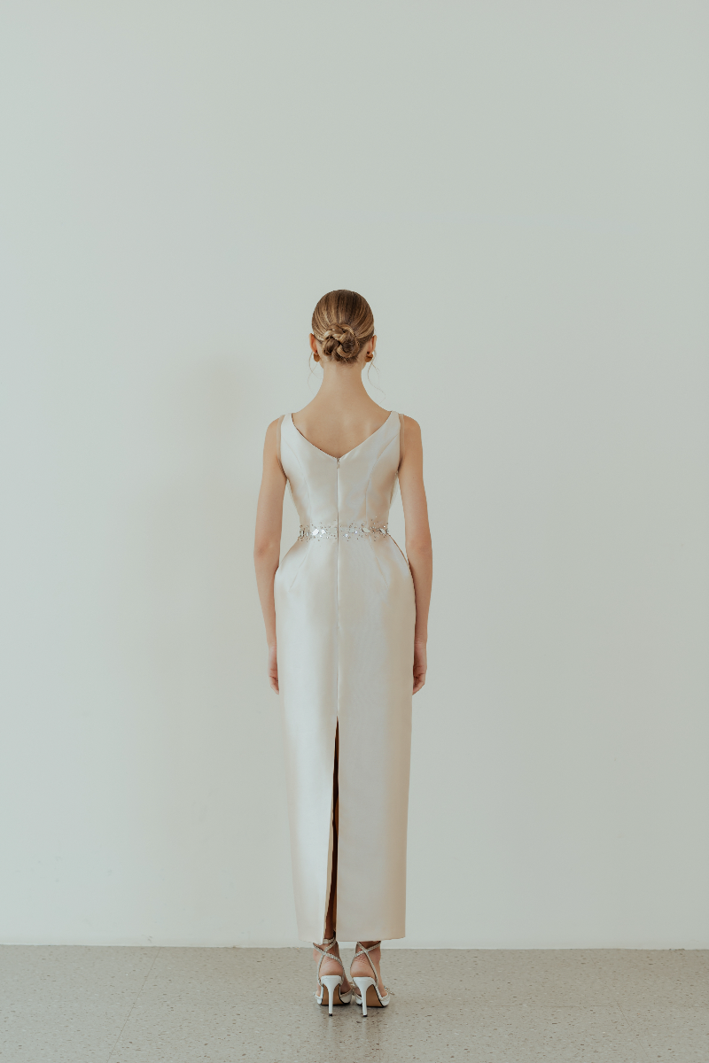 CHARMING BEADED PENCIL MAXI DRESS - CULT MIA