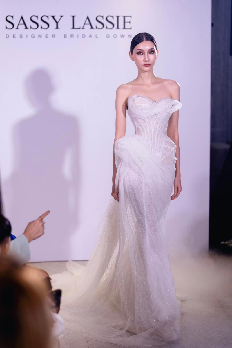 HACCHIC Couture Muse Off-White Draped Mermaid Gown | Cult Mia HACCHIC Couture Muse Off-White Draped Mermaid Gown | Cult Mia