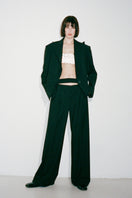 Nué Martine black blazer jacket, tailored fit with lapel collar and button closure, stylish for professional and casual wear.