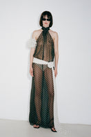 Nué HELOÏSE black gown, elegant evening dress with flowing fabric and sophisticated design, suitable for formal occasions.