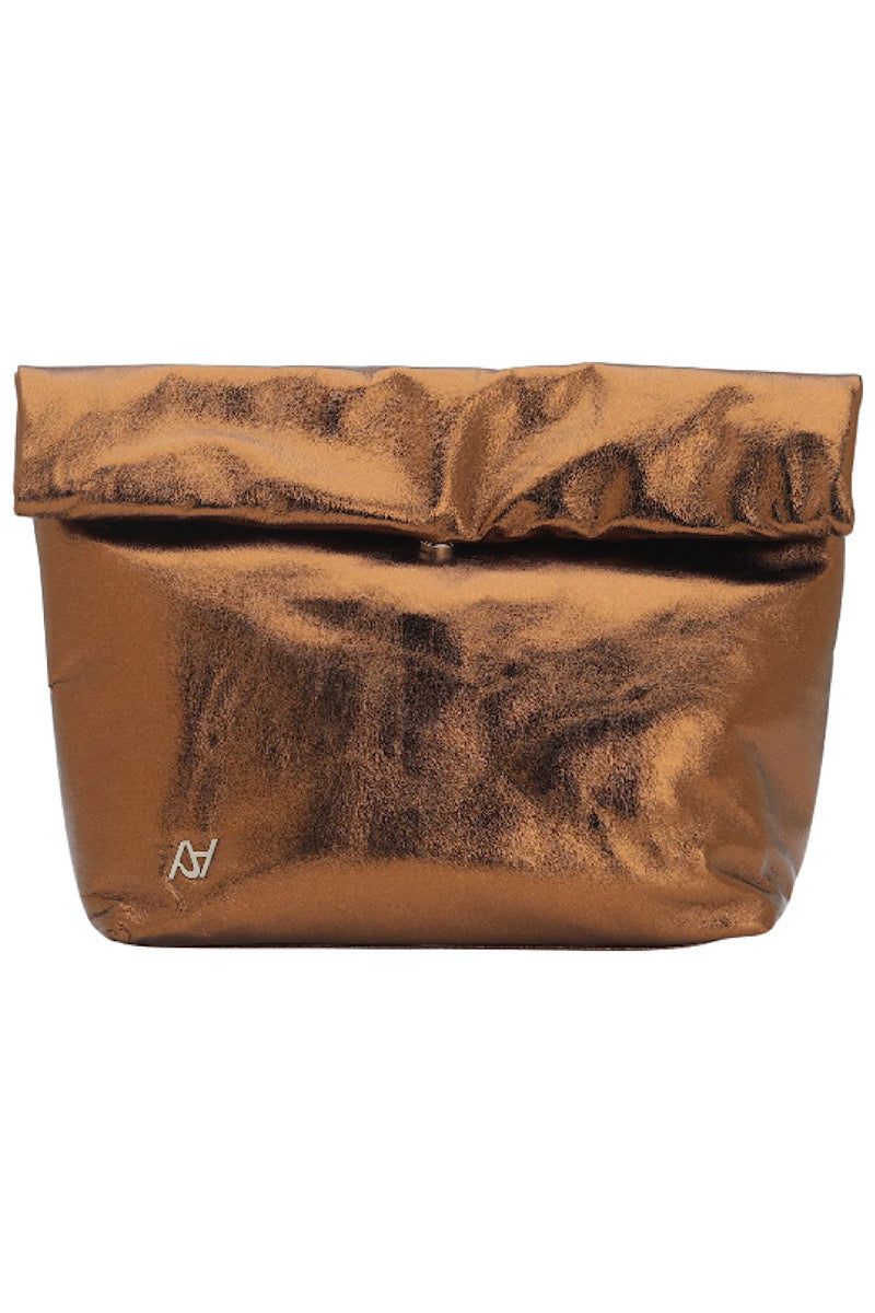 ARIANA LEATHER BAG IN COPPER - CULT MIA