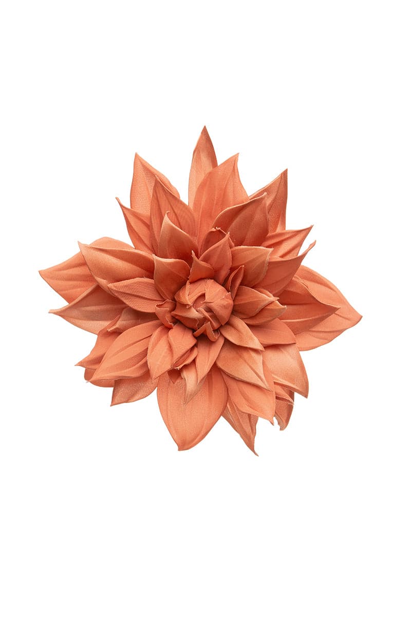 BROWN FLOWER BROOCH - CULT MIA