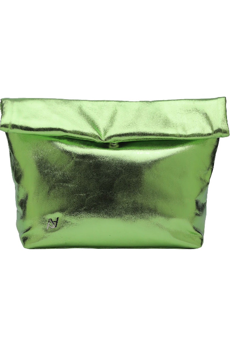 ARIANA LEATHER BAG ELECTRIC IN GREEN - CULT MIA