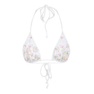 White Stella Ocean bikini top by Oceanus, featuring a stylish and supportive design with adjustable straps.