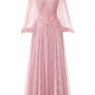 Pink Sorelin gown by JOSÉPHINE, elegant women's dress with flowing fabric and intricate design, perfect for formal occasions.