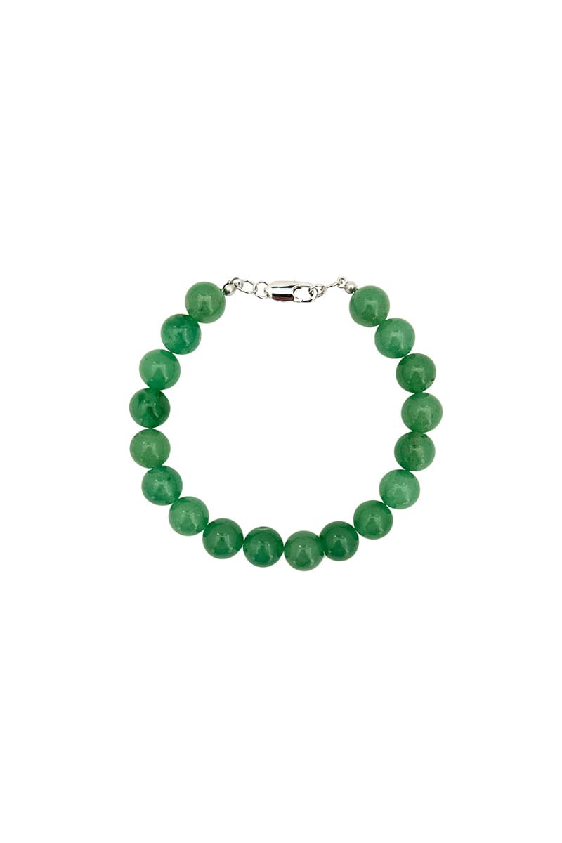 GREEN CHALCEDONY YESIM NECKLACE AND INAYA BRACELET SET - CULT MIA