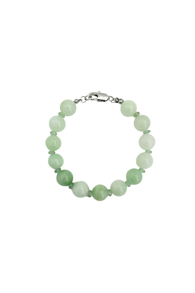 GREEN ANGELITE TRELISE NECKLACE AND INAYA BRACELET SET - CULT MIA