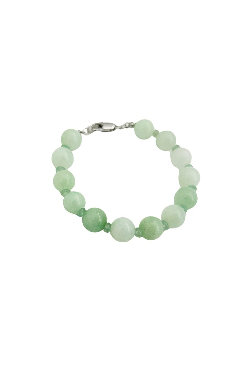 GREEN ANGELITE TRELISE NECKLACE AND INAYA BRACELET SET - CULT MIA