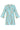 INES CAFTAN MINI DRESS IN BLUE GOLD