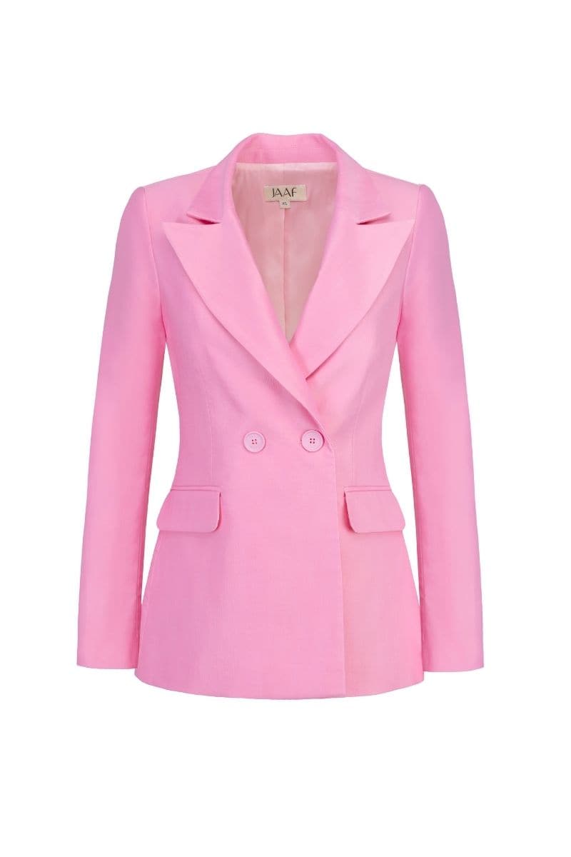 BUBBLEGUM DOUBLE-BREASTED BLAZER | JAAF | CULT MIA