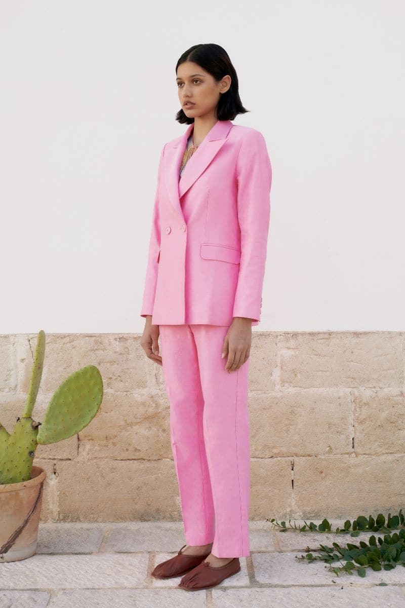 BUBBLEGUM DOUBLE-BREASTED BLAZER | JAAF | CULT MIA