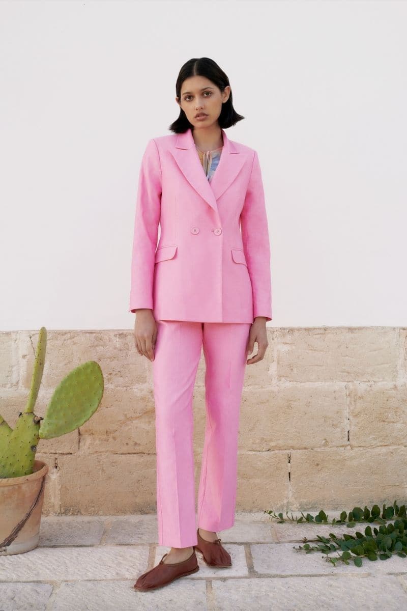 BUBBLEGUM DOUBLE-BREASTED BLAZER | JAAF | CULT MIA
