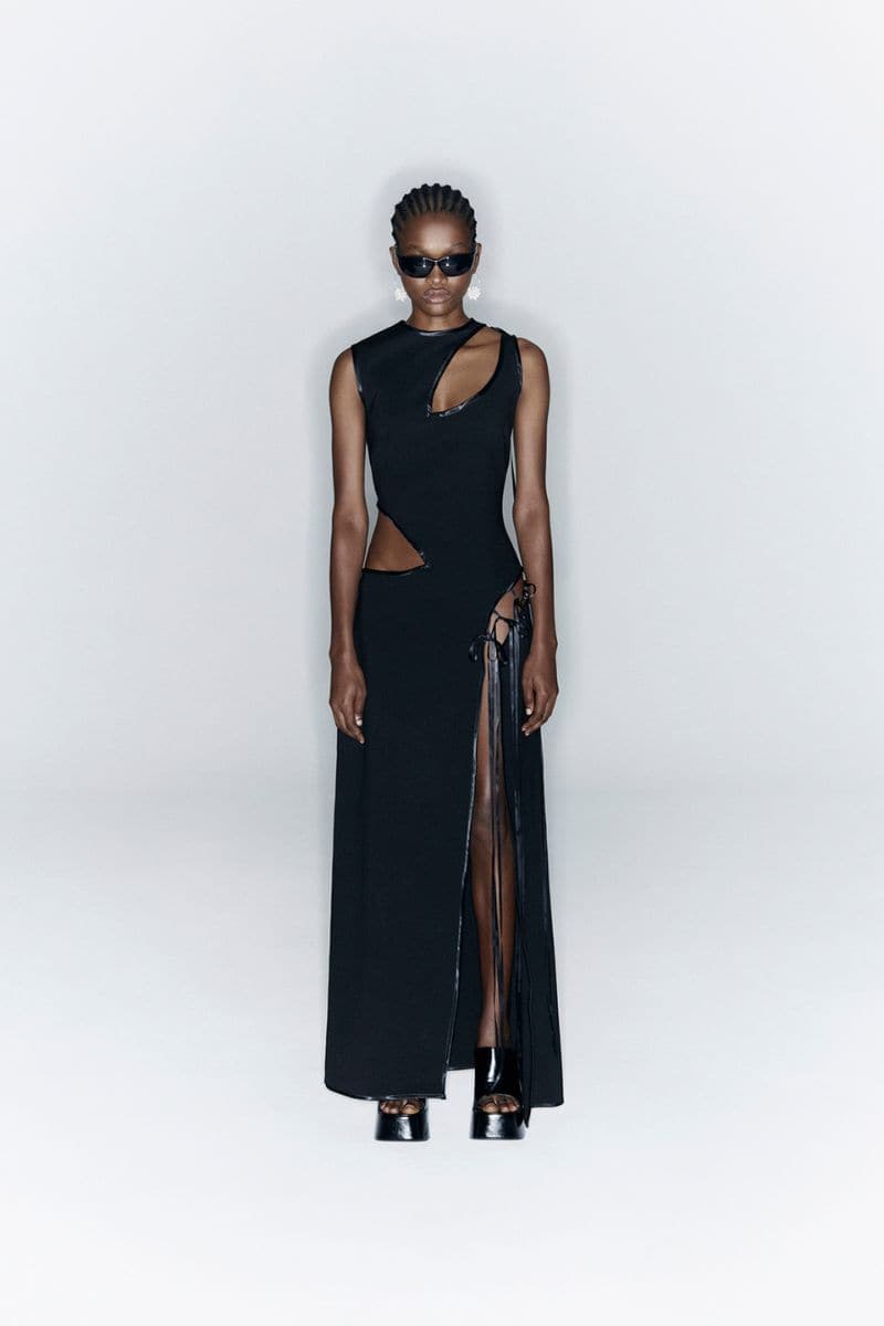 BLACK CUT-OUT BOWS MAXI DRESS | JC Pajares | CULT MIA