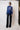 BLUE SHIRT WITH LONG NECK AND TIE | JC Pajares | CULT MIA