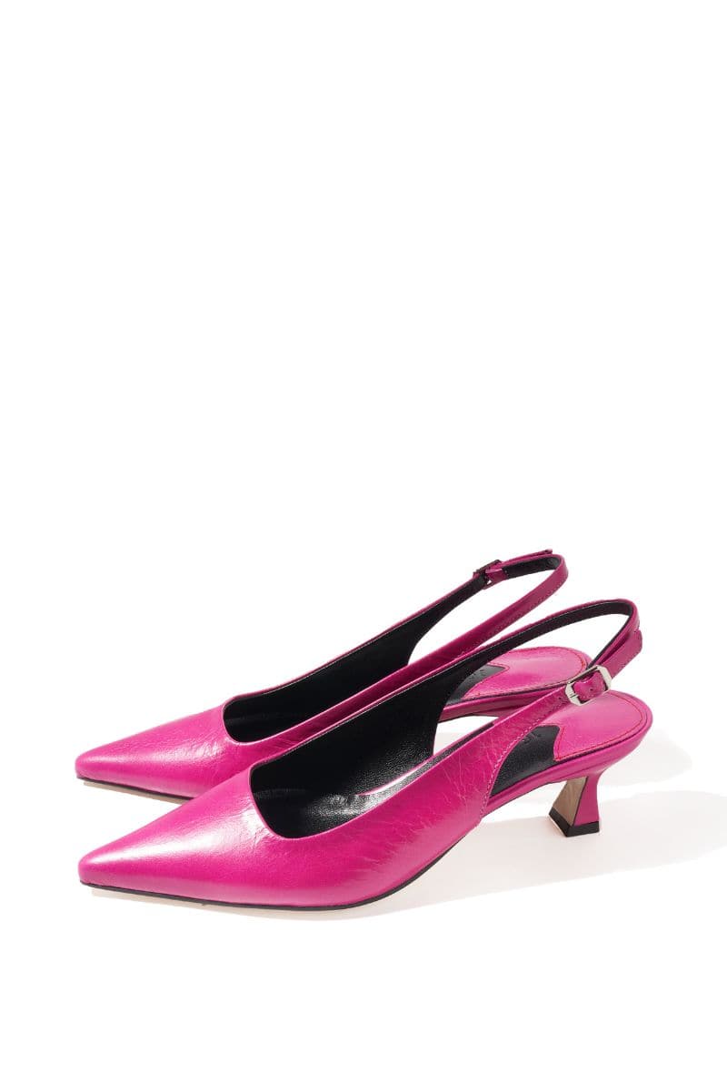 PINK ROSE SLINGBACK HEELS | Je La Connais | CULT MIA
