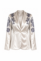 Raishma Jemma Gold Jacket, stylish top with a shimmering gold finish, featuring a fitted silhouette and elegant design.