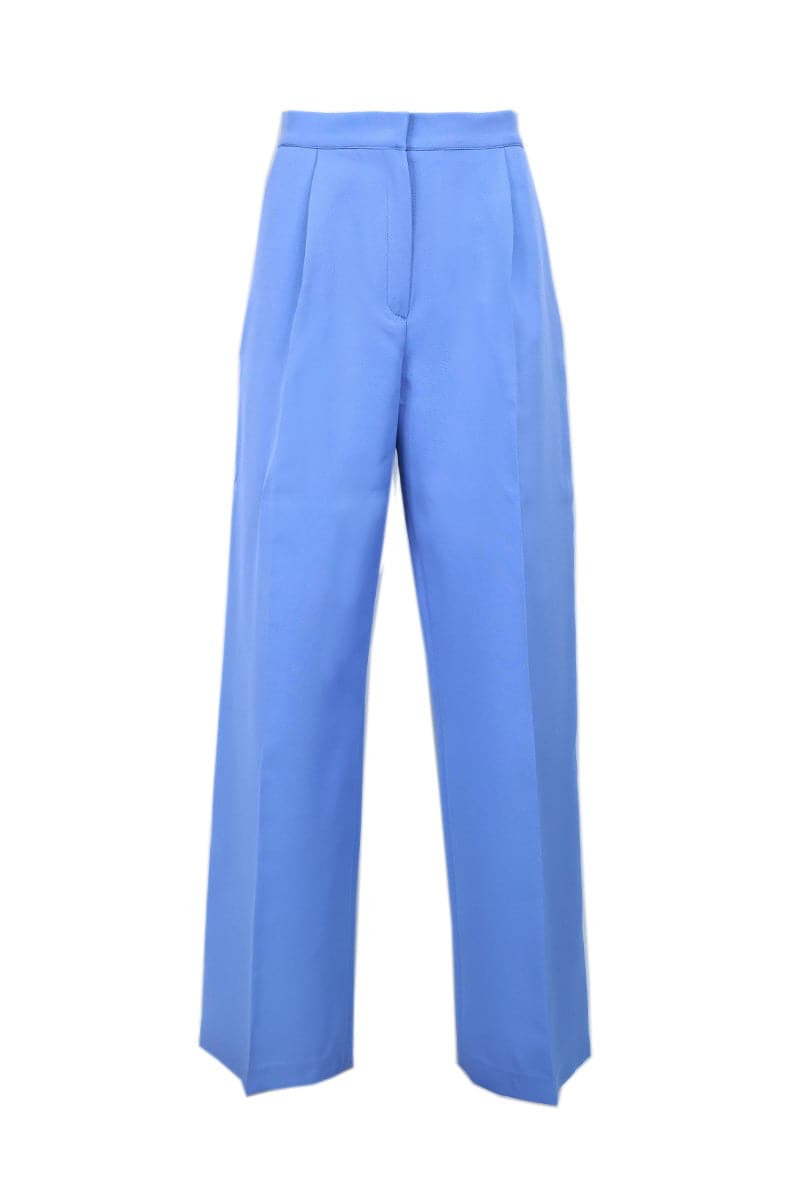 Joanna Andraos Baby Blue Hourglass Suit co-ords set featuring a fitted hourglass design and matching top in pastel blue.