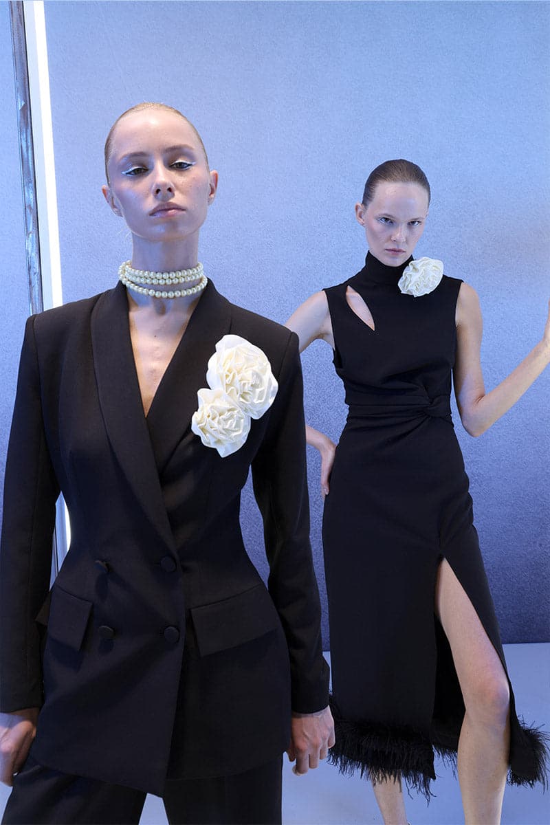 BLACK HOURGLASS SUIT SET | Joanna Andraos | CULT MIA