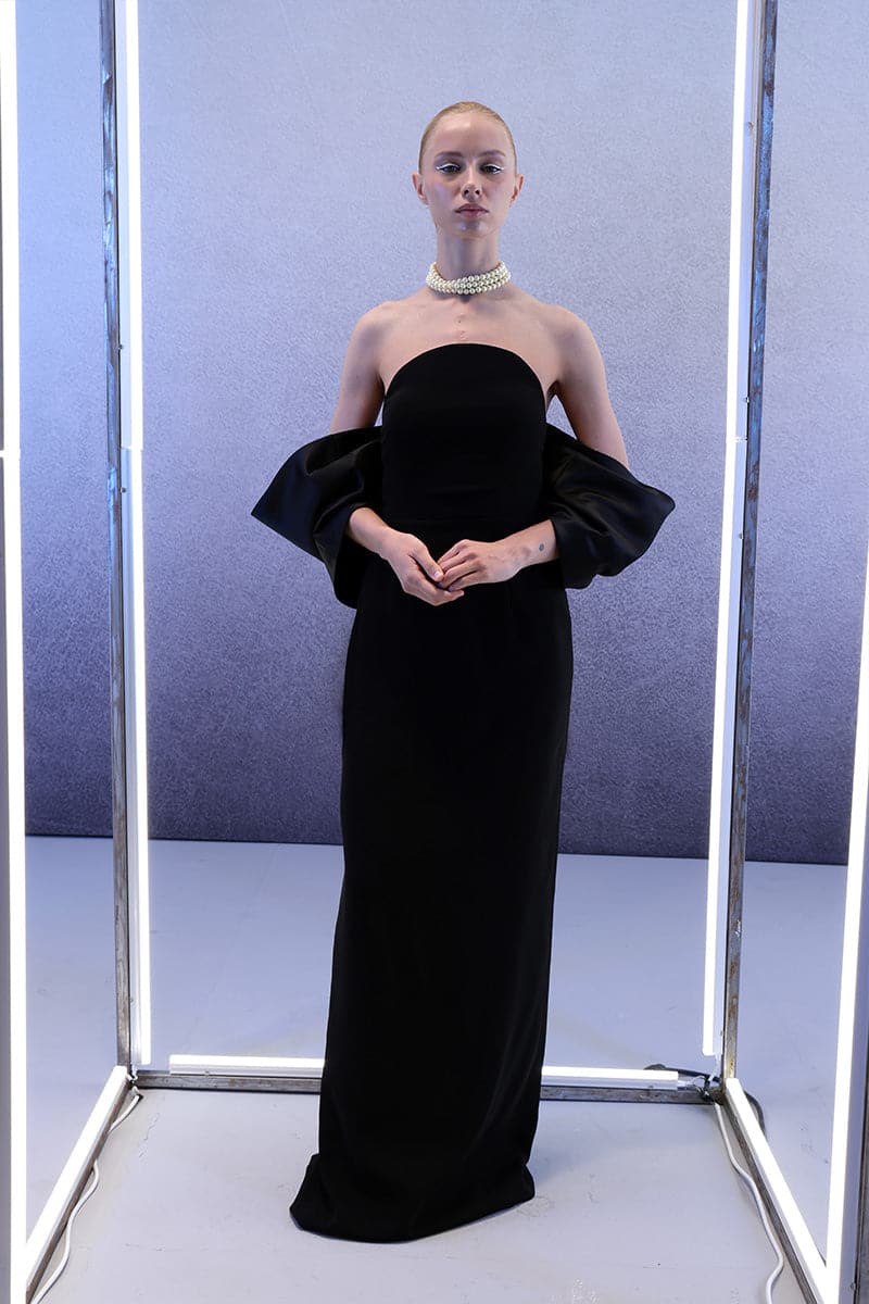 CIRCULAR BODICE FULL-LENGTH GOWN | Joanna Andraos | CULT MIA
